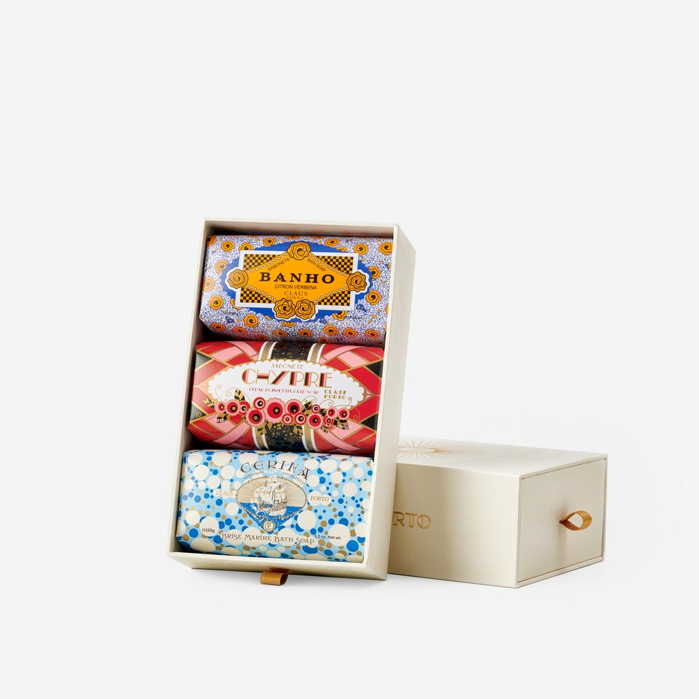 Claus Porto Deco Box of 3 Soaps