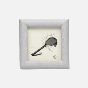 Pigeon and Poodle Oxford Blanc Realistic Faux Shagreen Picture Frame 4"L x 6"H