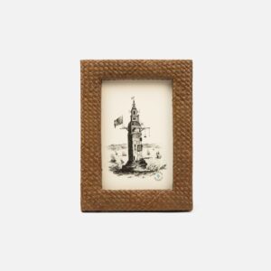 Pigeon and Poodle Evita Matte Oak Pandan Picture Frame 5"L x 7"H