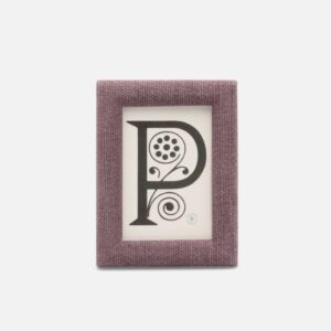 Pigeon and Poodle Kemi Rasberry Cotton Jute Picture Frame 4"L x 6"H