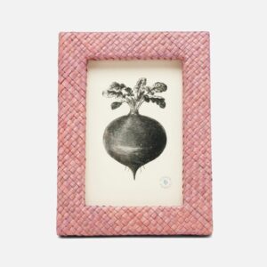 Pigeon and Poodle Evita Vintage Rose Pandan Picture Frame 5"L x 7"H