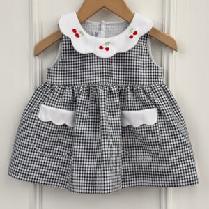 Baroni Cherry Scalloped Dress