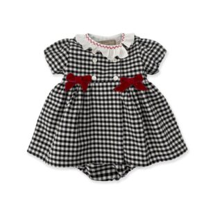 La Stupenderia Black Vichy Dress