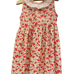 Baroni Red Flower Print Dress