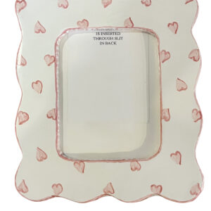 Catherine Kulesh Large Picture Frame with Pink Hearts