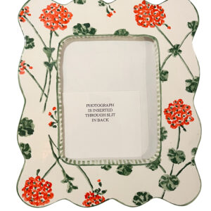 Catherine Kulesh Large Picture Frame with Red Geraniums