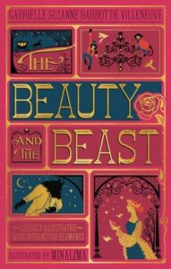 Cover of "The Beauty and the Beast," featuring ornate illustrations and decorative text elements.