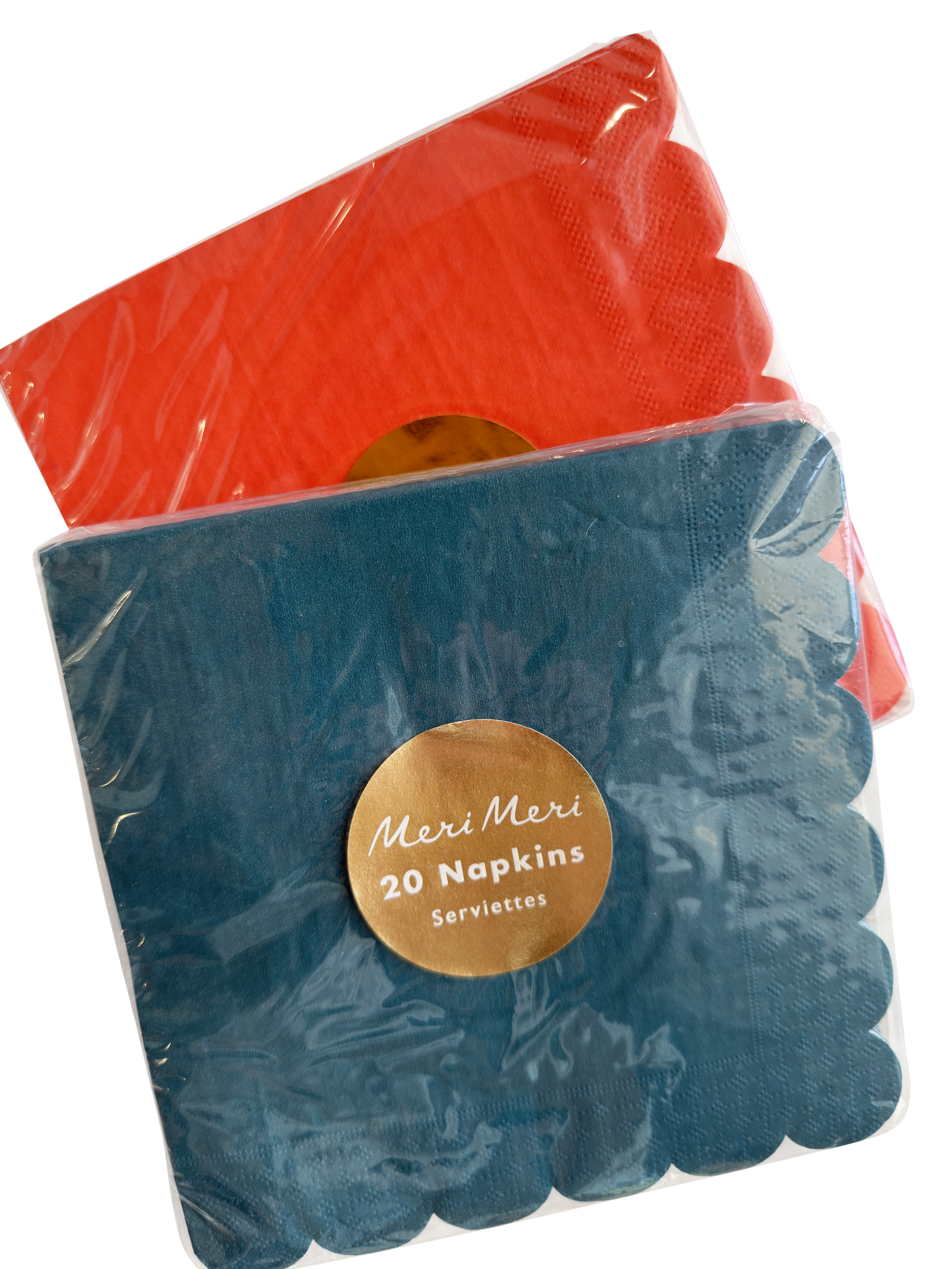 Meri Meri Scalloped Luncheon Napkins, Assorted