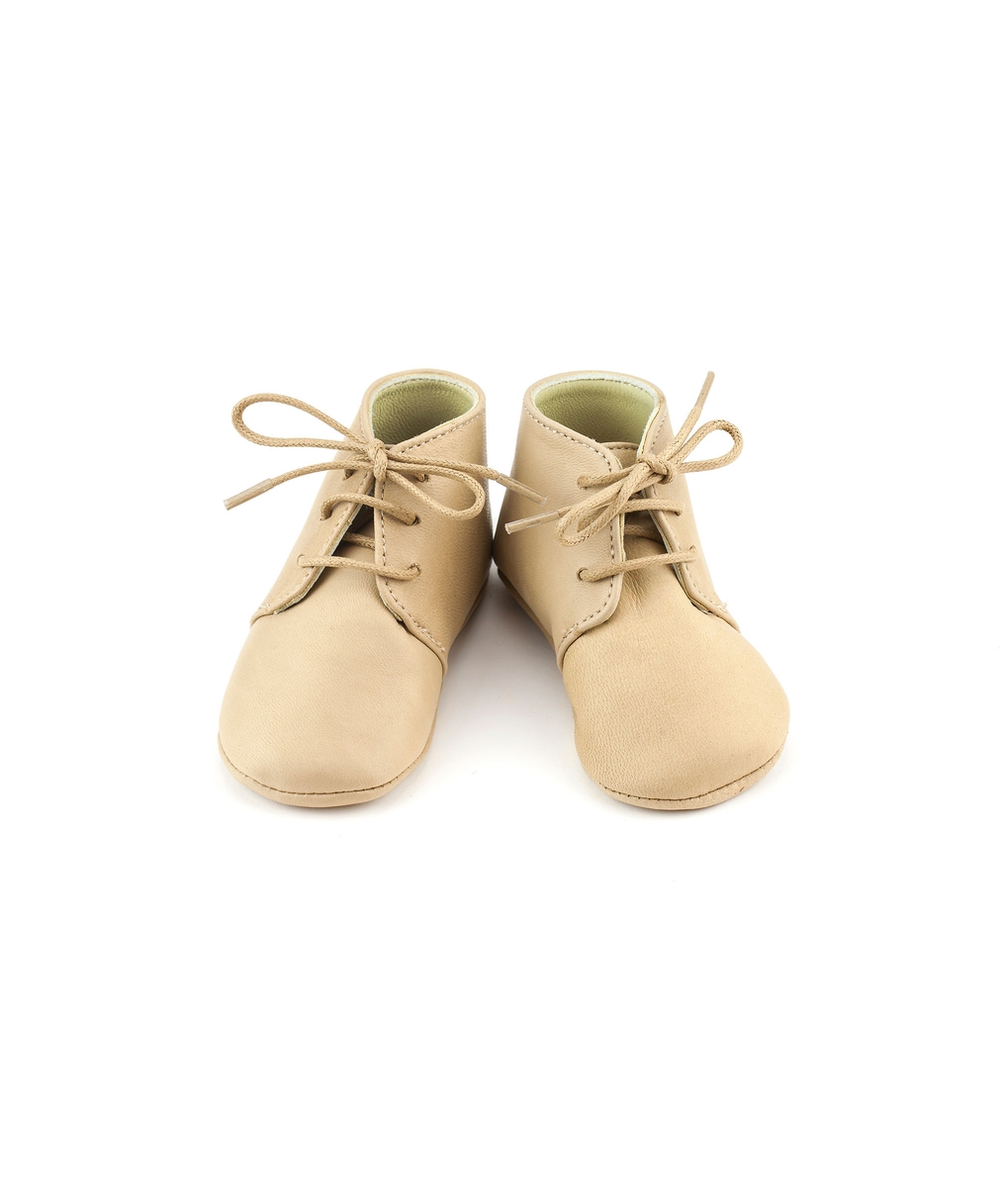 Calisson Little Royals Leather Booties - Gaby - Beige