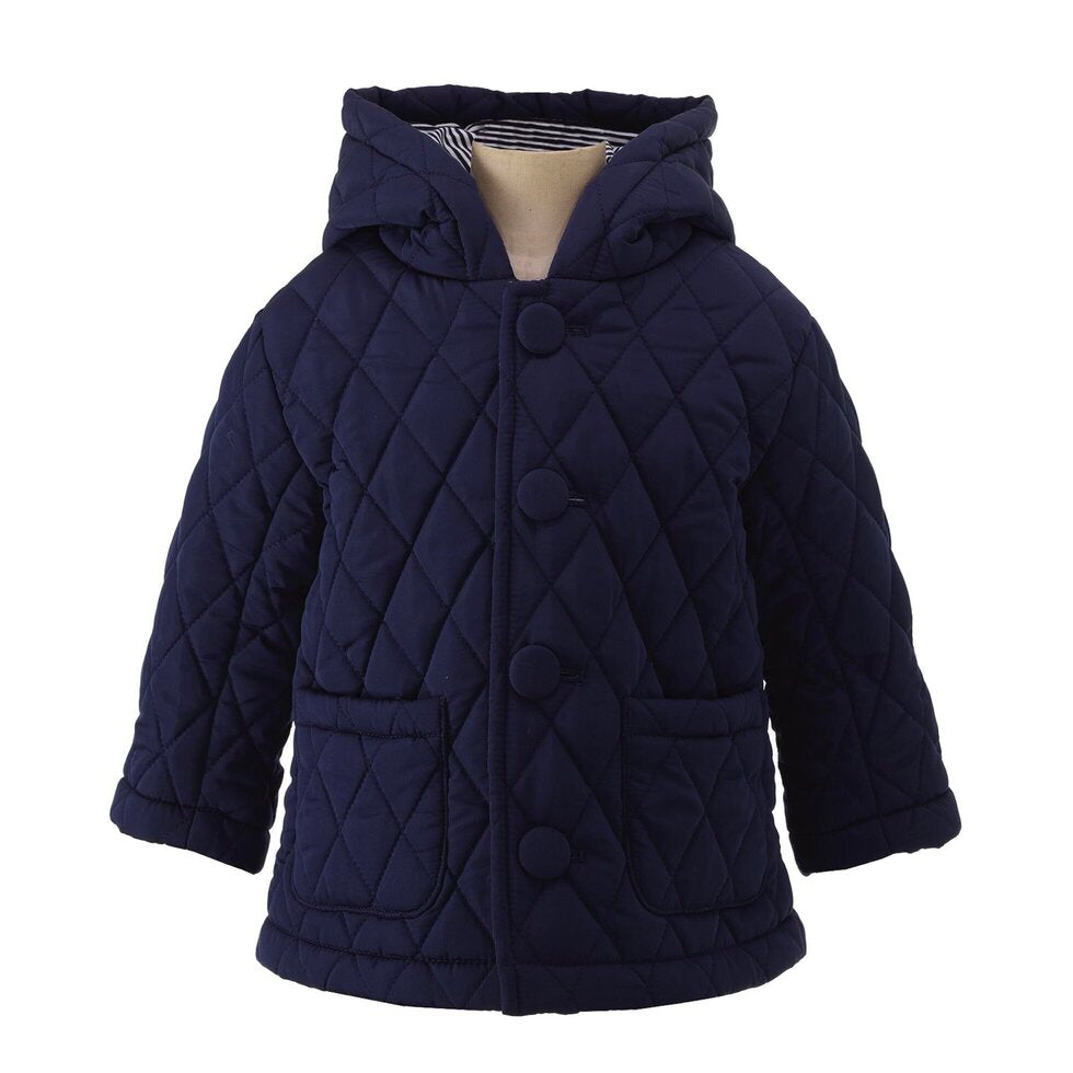 Rachel Riley Navy Quilted Jacket