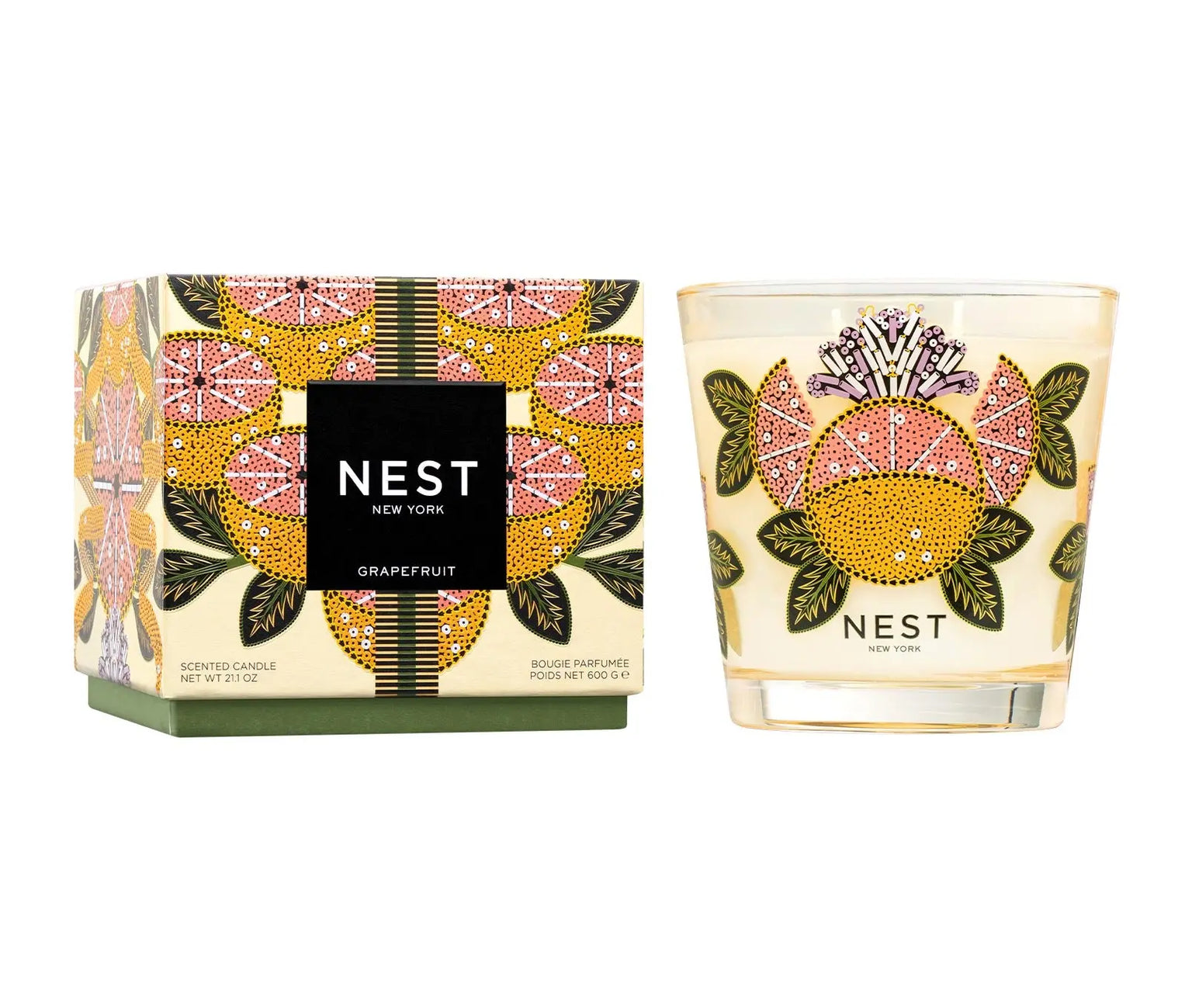 NEST Grapefruit Decorative 3-Wick Candle
