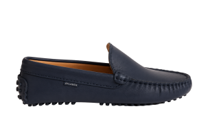 Atlanta Mocassin Navy Leather Driver
