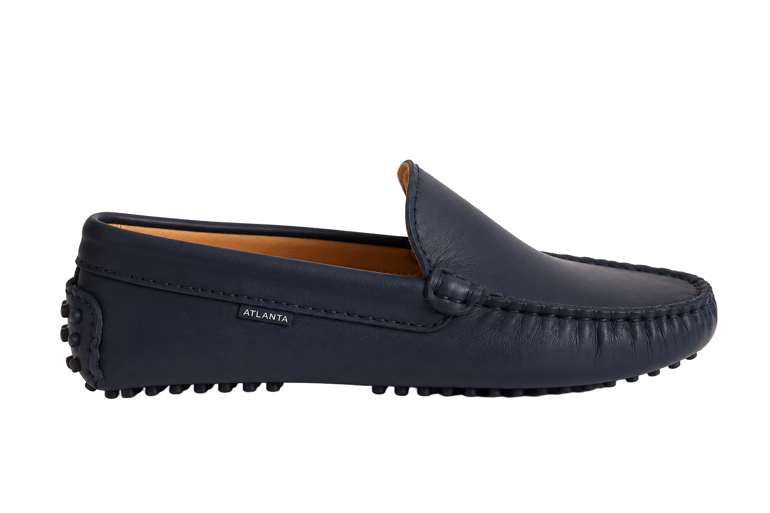 Atlanta-Mocassin-Navy-Leather-Driver
