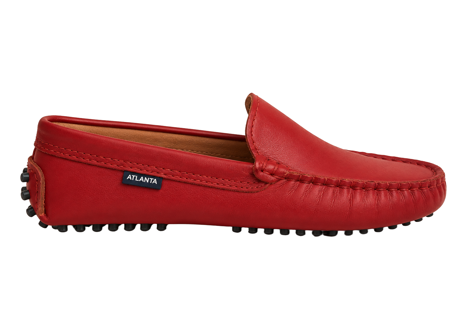 Atlanta-Mocassin-Red-Leather-Driver