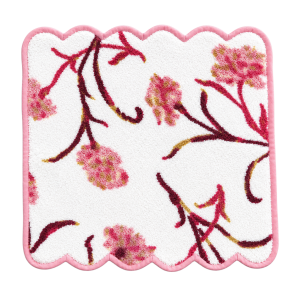 D. Porthault " Carnation Burgundy" Washcloth