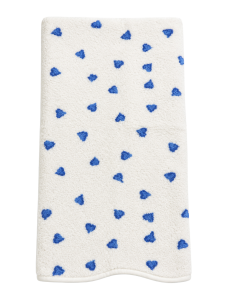 D. Porthault " Coeurs Blue" Bath Towel
