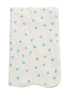 D. Porthault " Coeurs Turquoise " Bath Towel