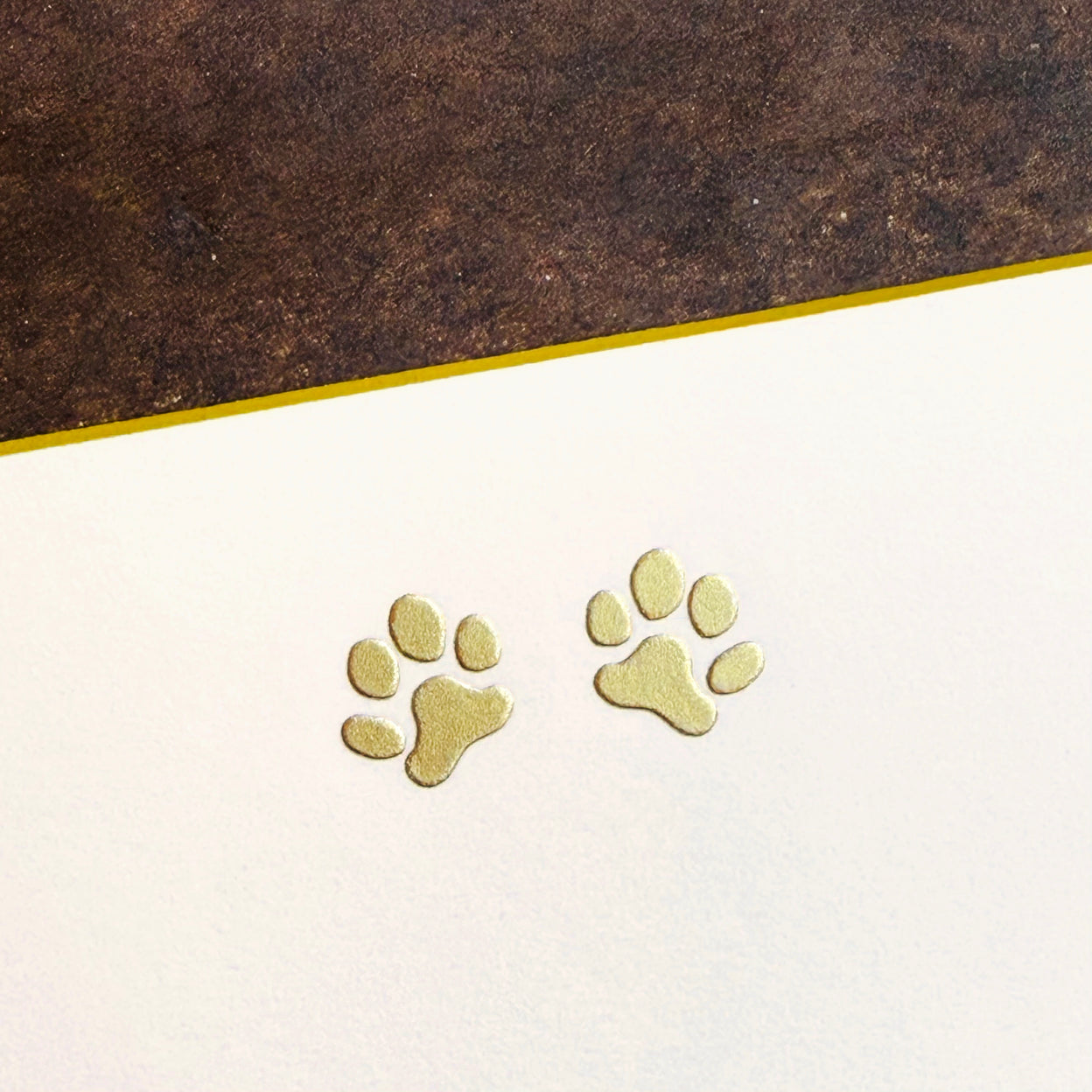The Printery Dog Paw Note Cards and Envelopes