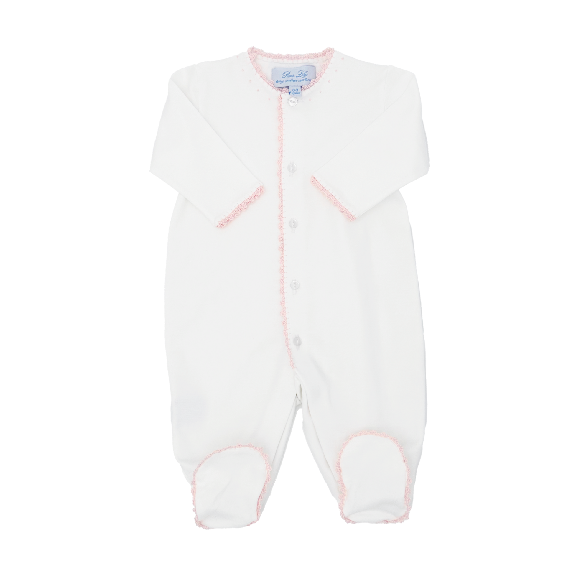 Pixie Lily Jersey Footy Romper - Pink