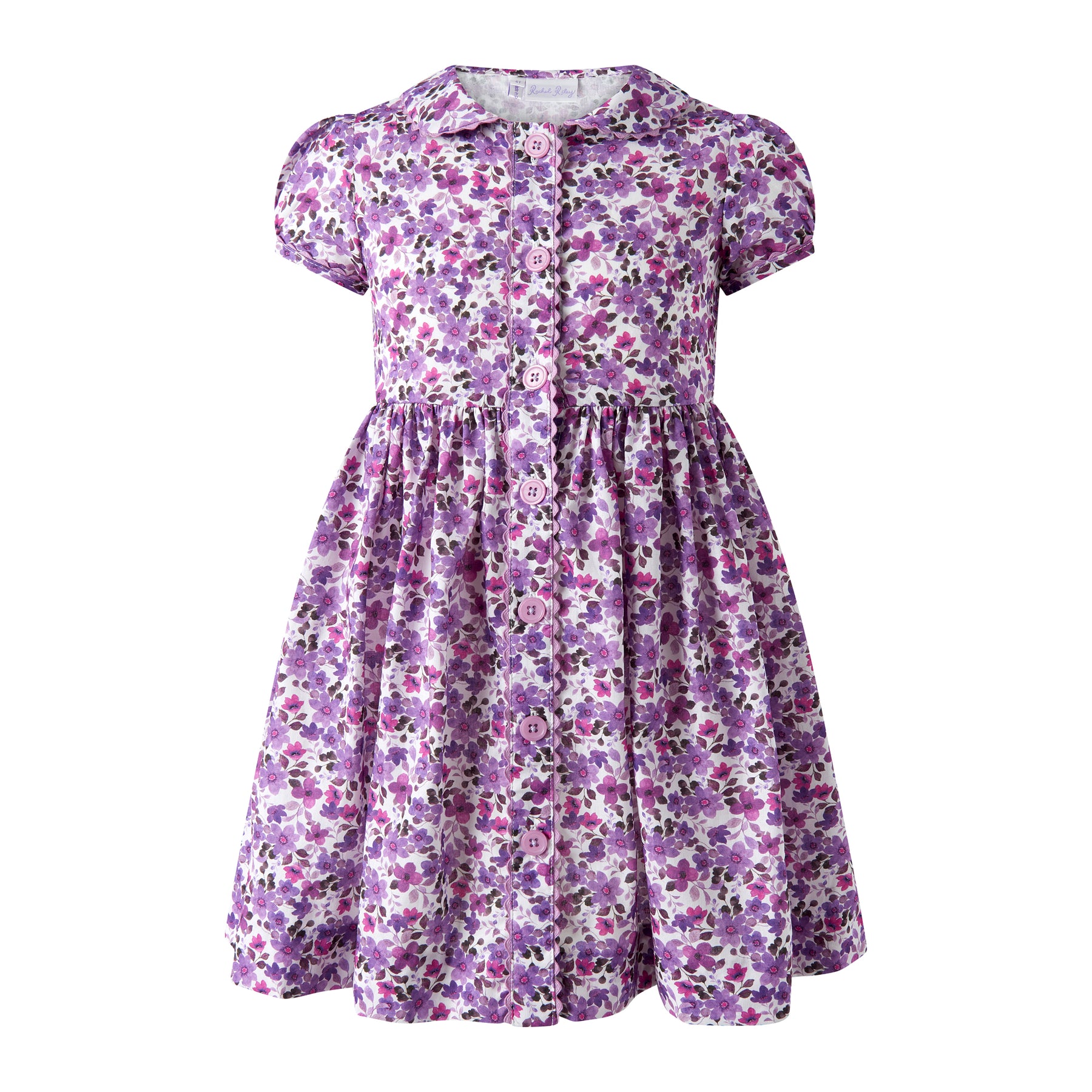 Rachel Riley Violet Button - Front Dress