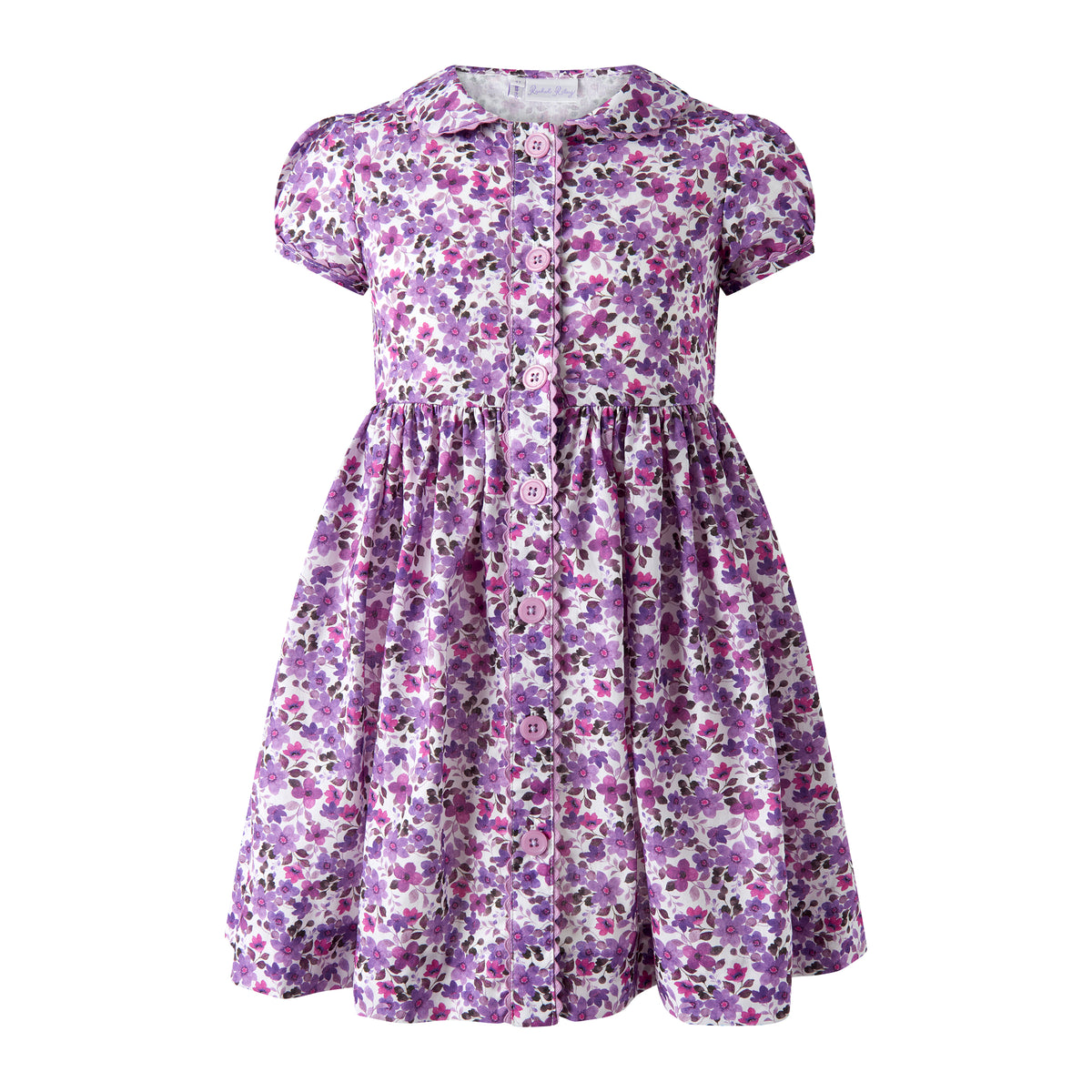 Rachel Riley Violet Button - Front Dress and Bloomers