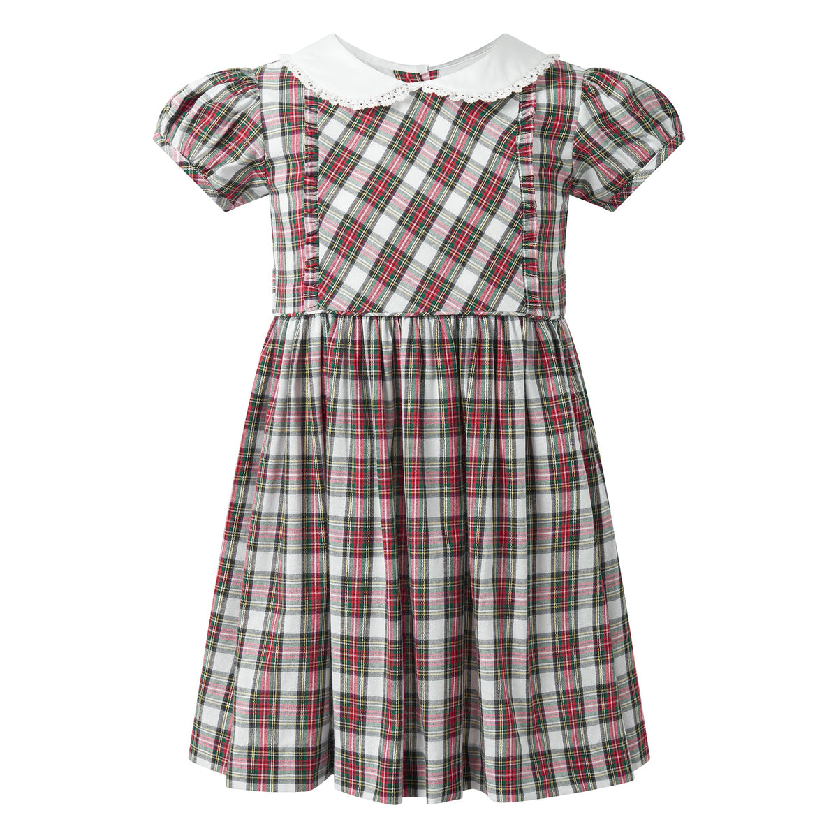Rachel Riley Tartan Frill Front Dress