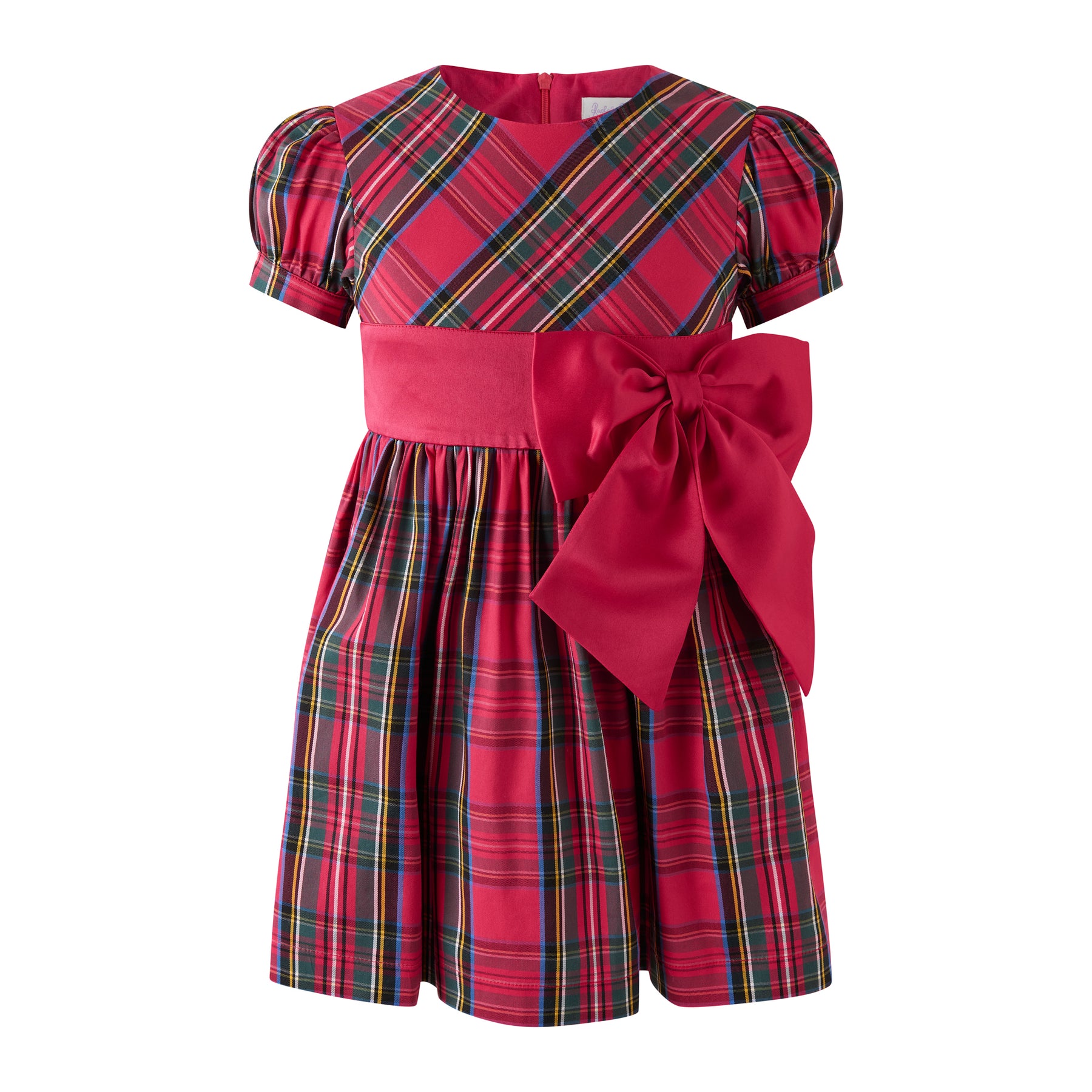 Rachel Riley Red Tartan Bow Dress