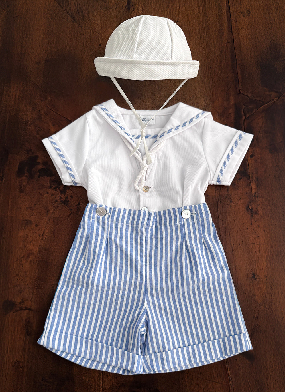 LAF for Baroni Sailor Striped Boyset - Light Blue