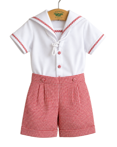 LAF for Baroni Sailor Suite - Red Gingham