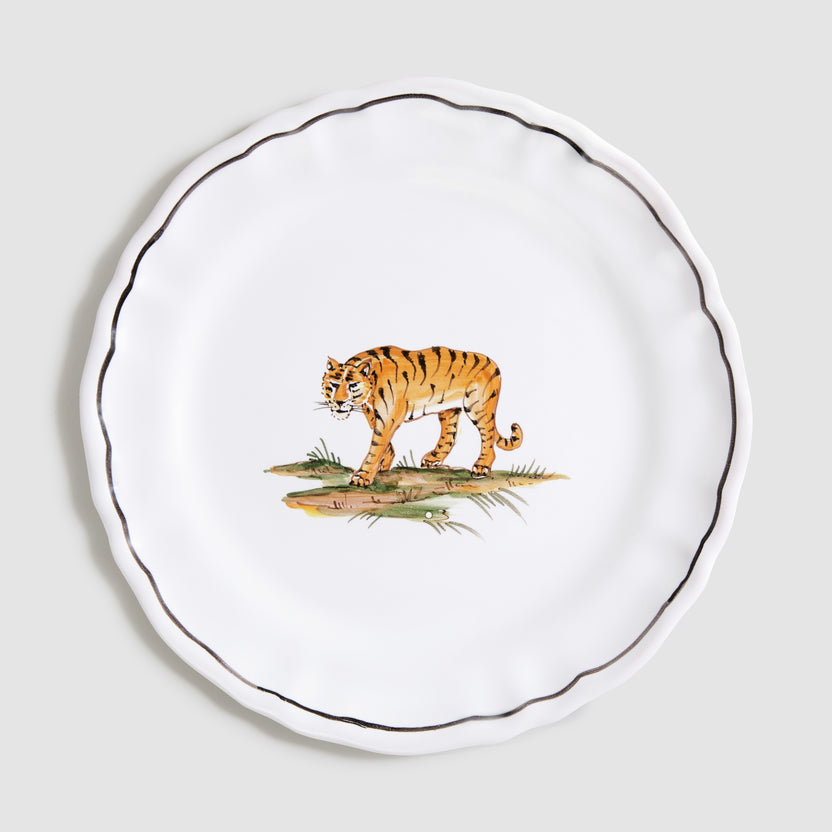 Zoe de Givenchy "La Savane" Tiger Dessert/Side Plate
