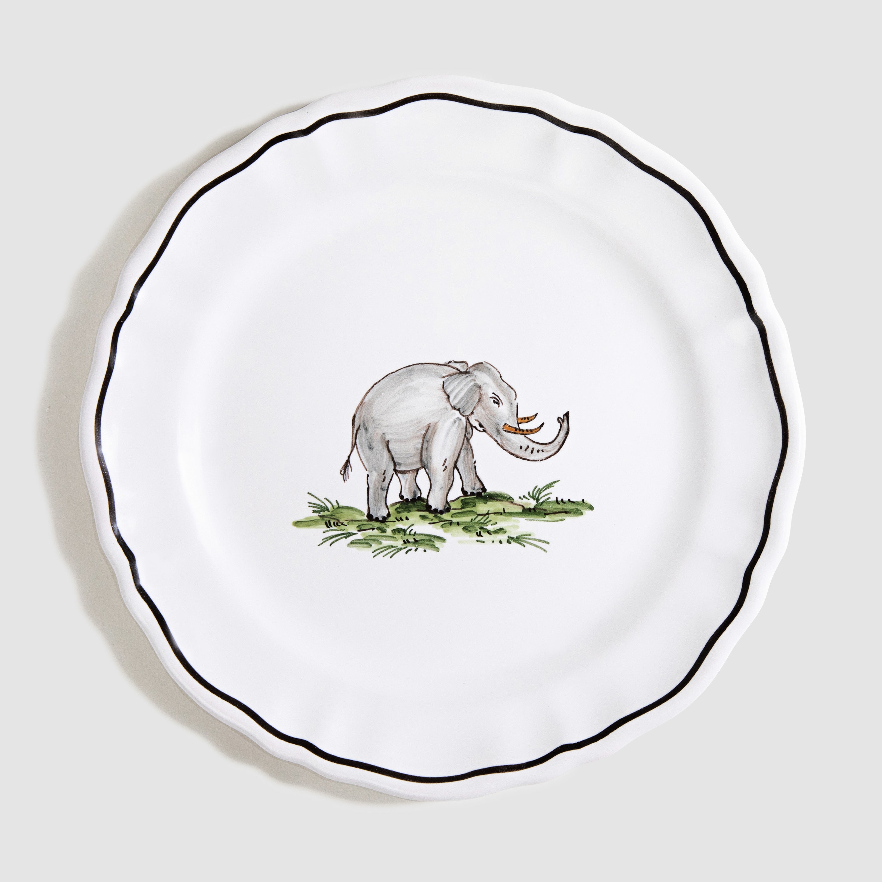 Zoe de Givenchy "La Savane" Elephant Dessert/Side Plate