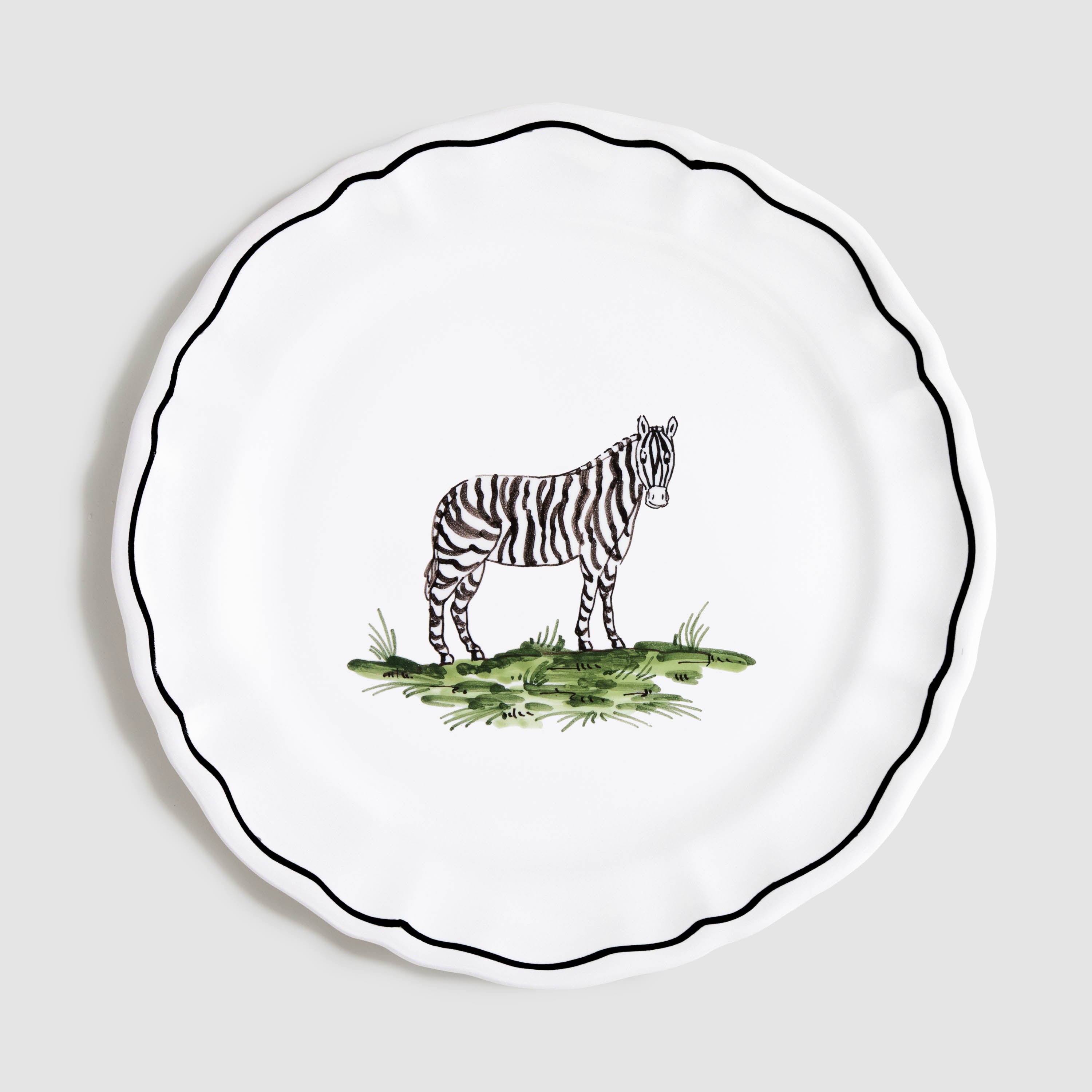 Zoe de Givenchy "La Savane" Zebra Dessert/Side Plate