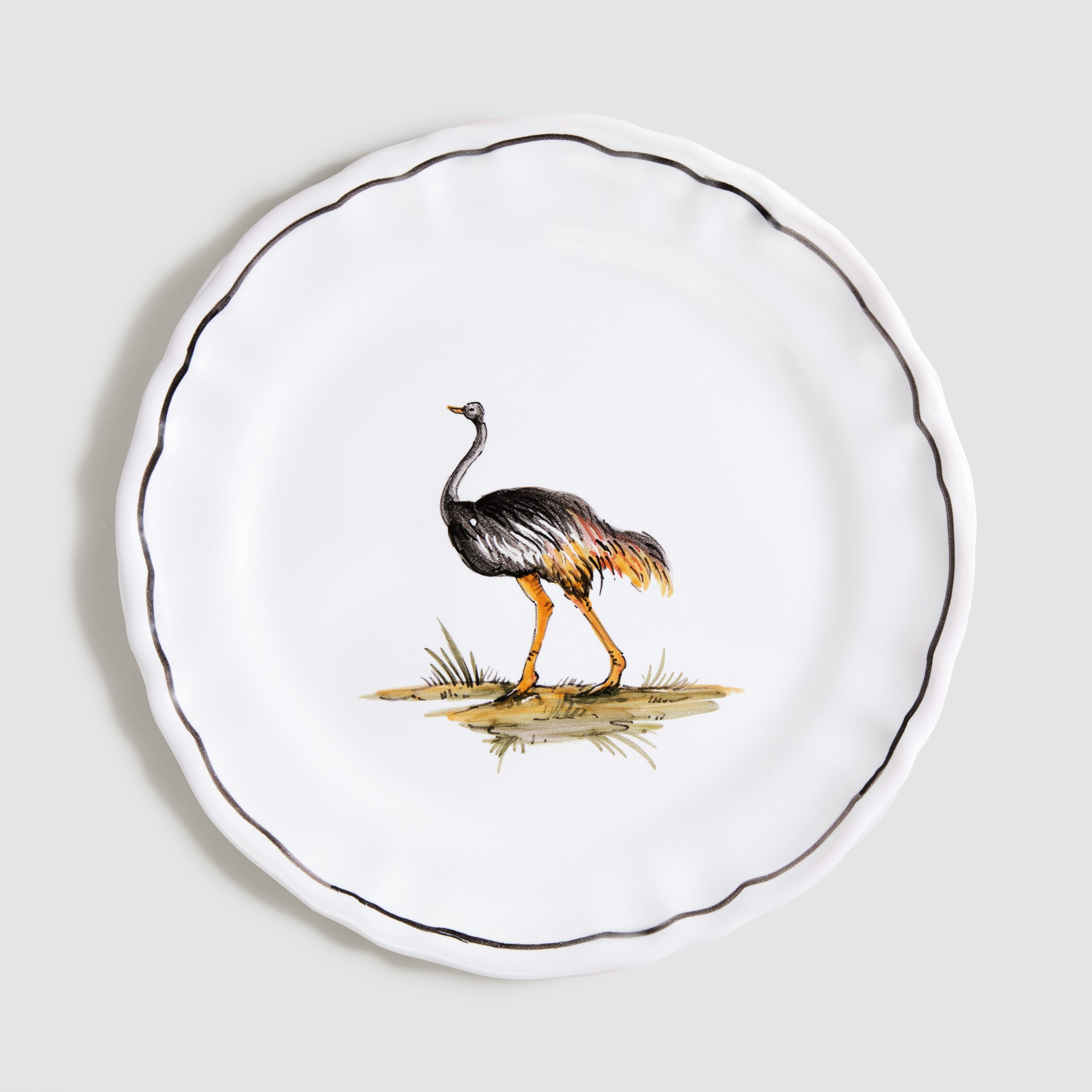 Zoe de Givenchy "La Savane" Ostrich Dessert/Side Plate