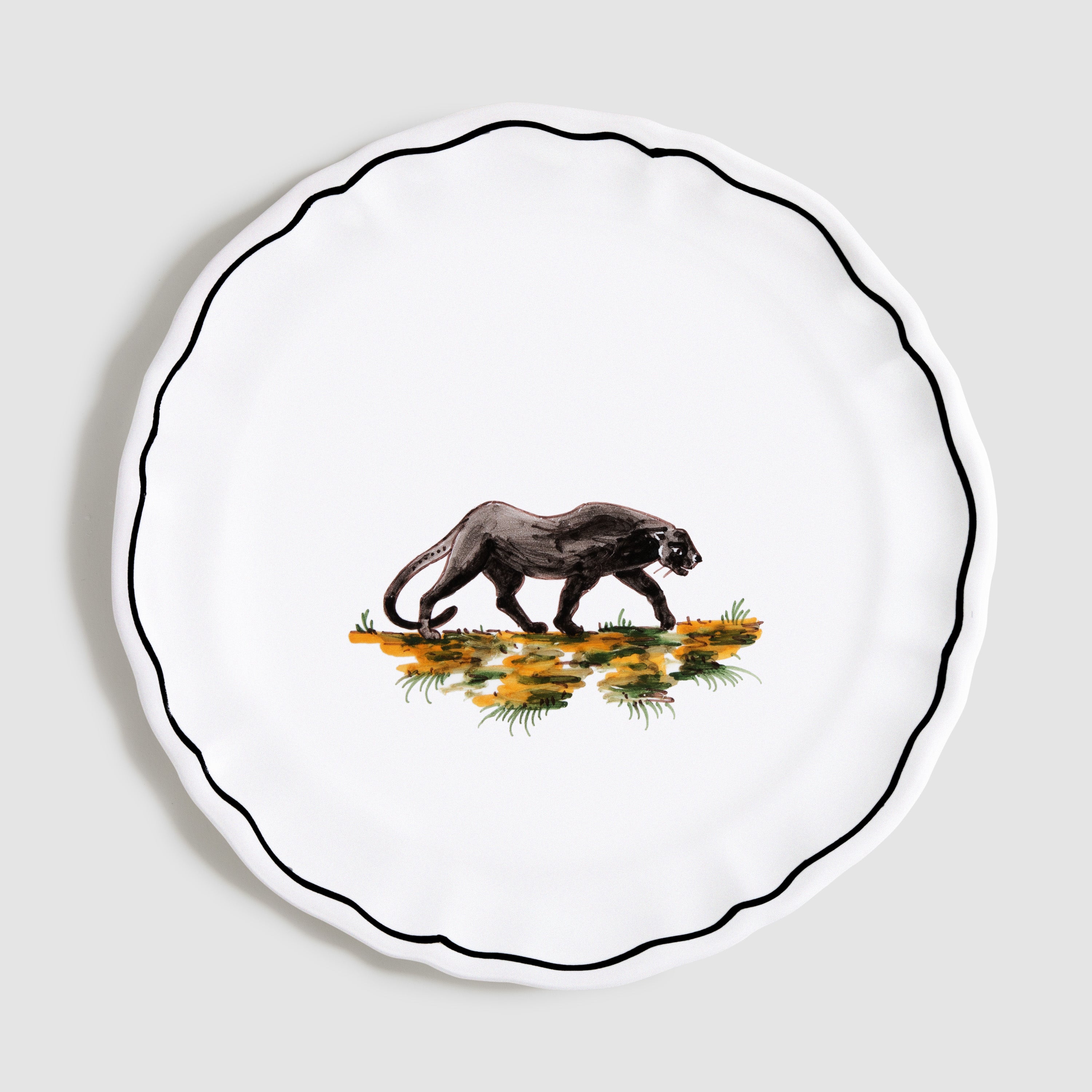 Zoe de Givenchy "La Savane" Panther Dessert/Side Plate