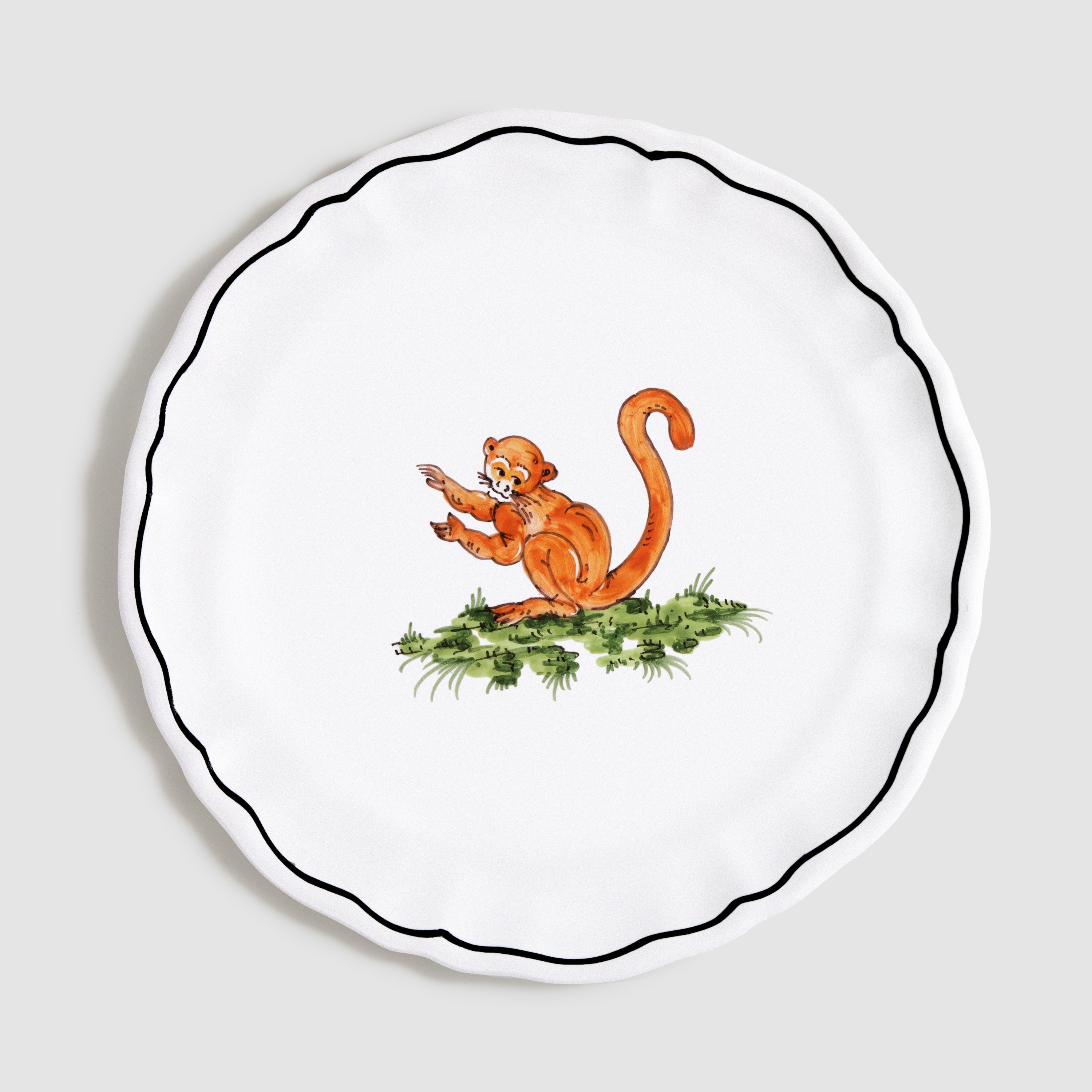 Zoe de Givenchy “La Savane” Monkey Dessert/Side Plate