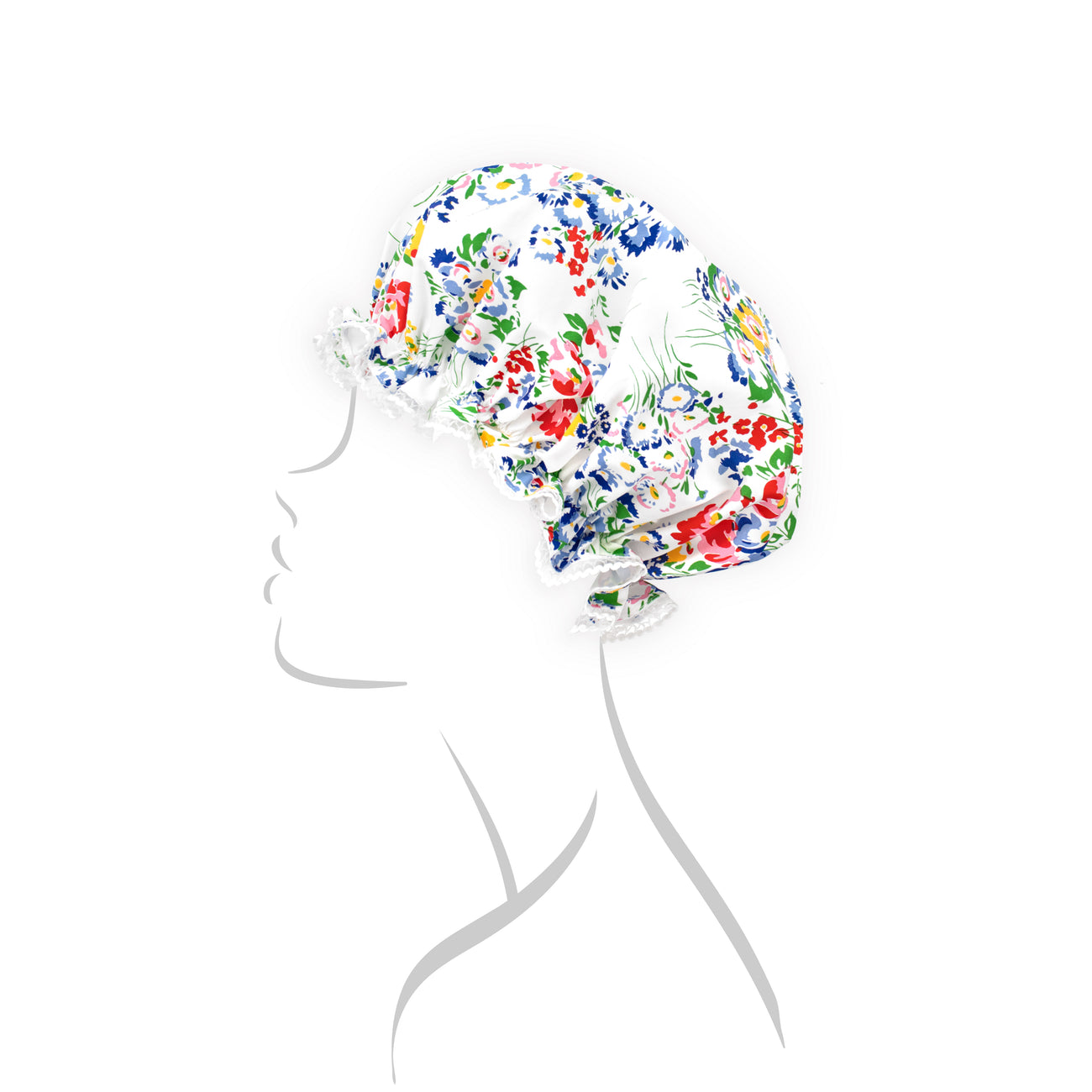 D. Porthault Shower Cap - New York Mille Fleurs Multi