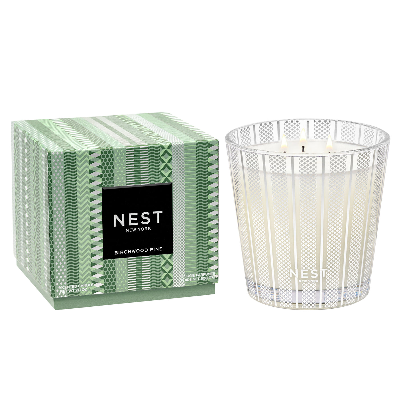 NEST Birchwood Pine 3-Wick Candle