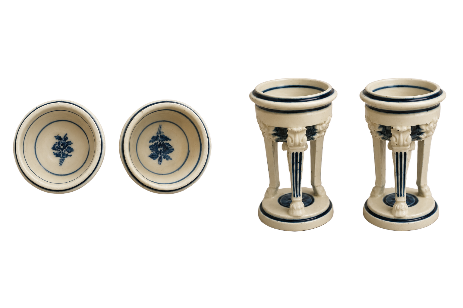 Pair-of-Blue-and-White-Porcelain-Open-Salt-Cellars