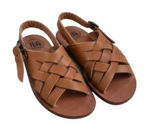 PèPè Kava Brown Leather Sandal