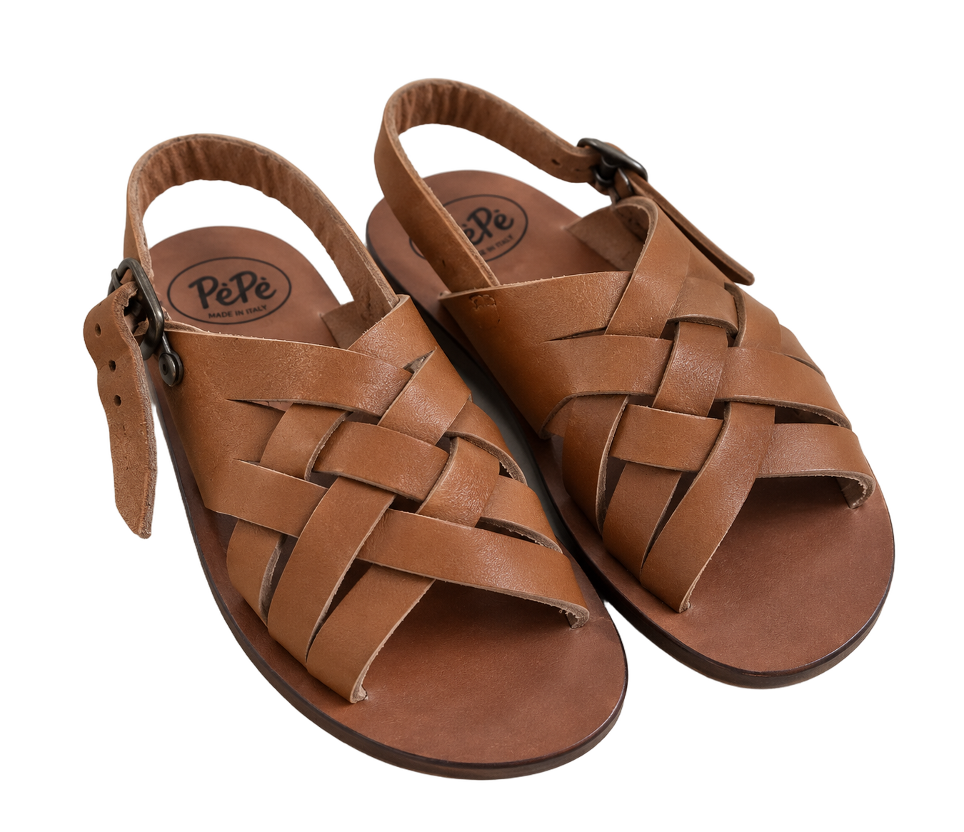 PePe-Brown-Leather-Sandal