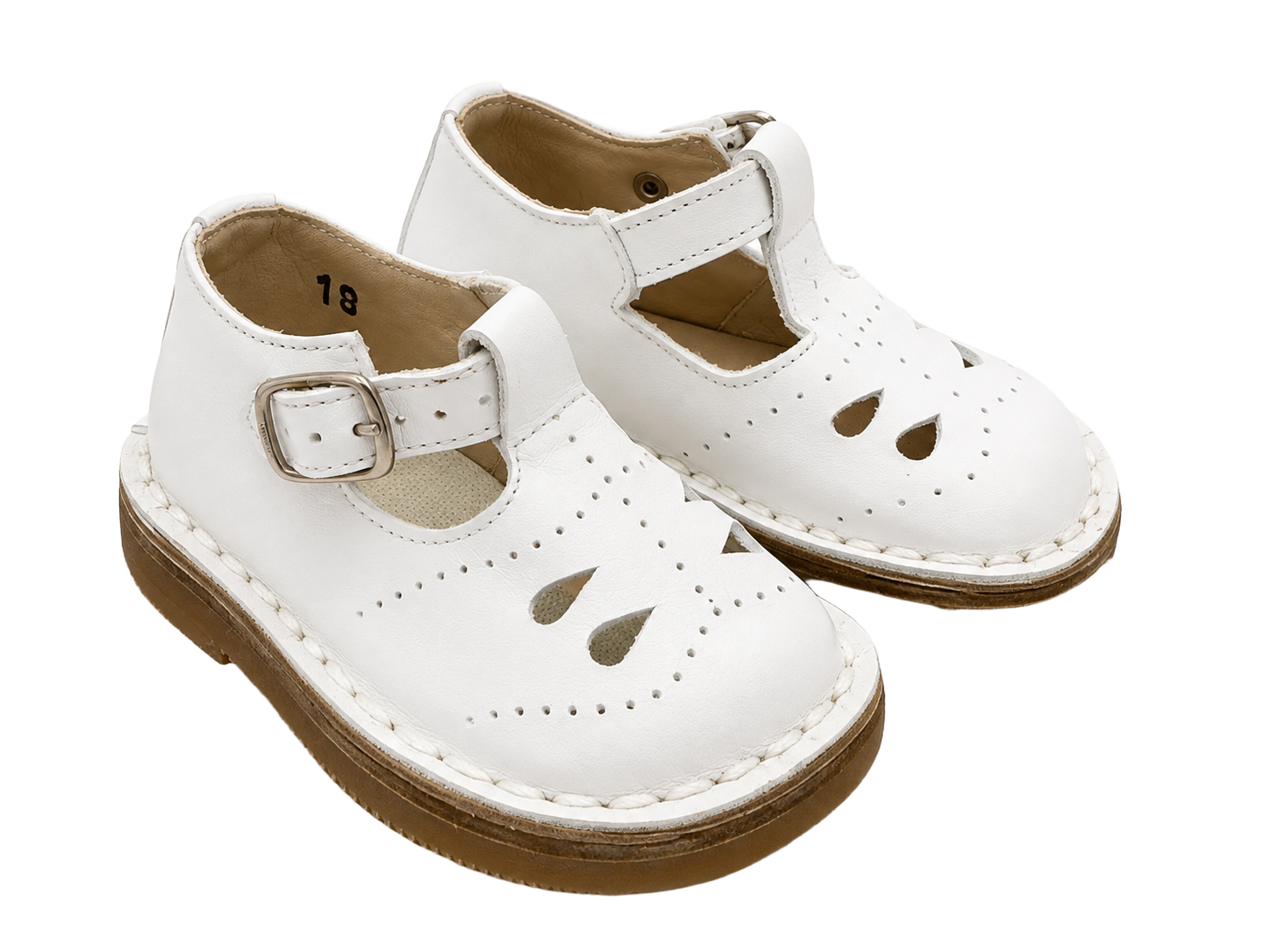 PePe-Leather-T-Strap-Shoe--White