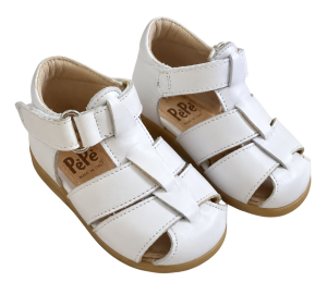 PèPè White Leather Sandal