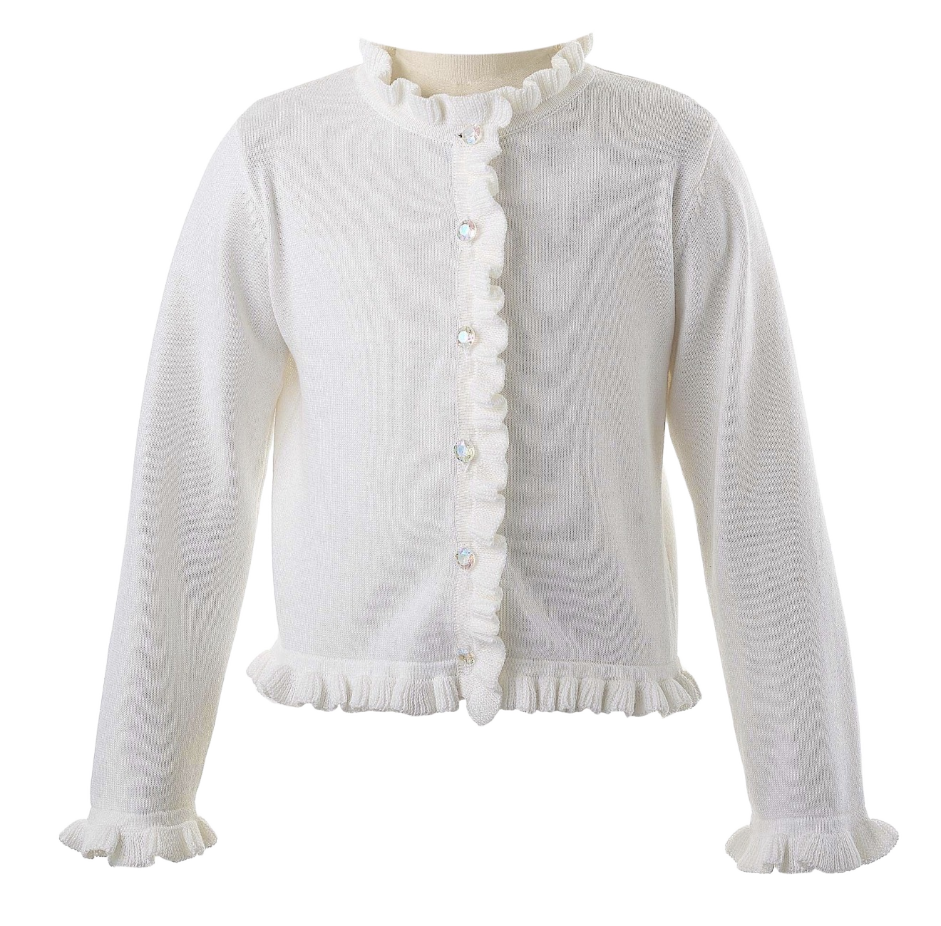 Rachel-Riley-Frill-Cardigan-with-Jewel-Buttons---Ivory