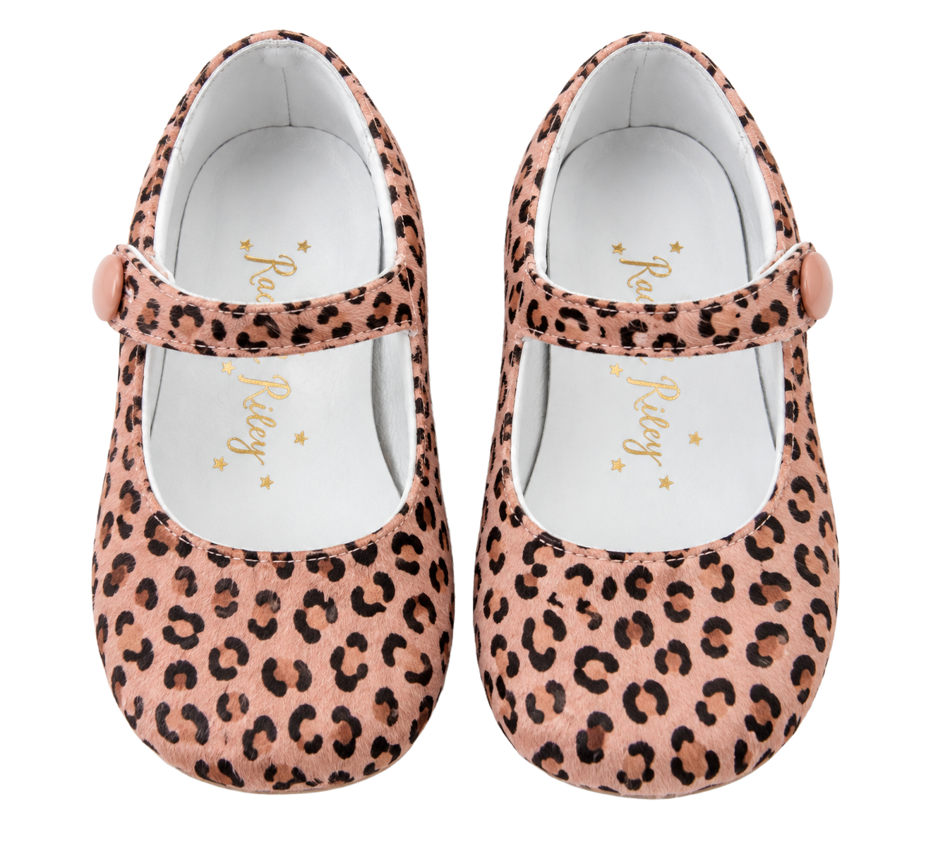 Rachel-Riley-Pink-Leopard-Button-Strap-Slipper