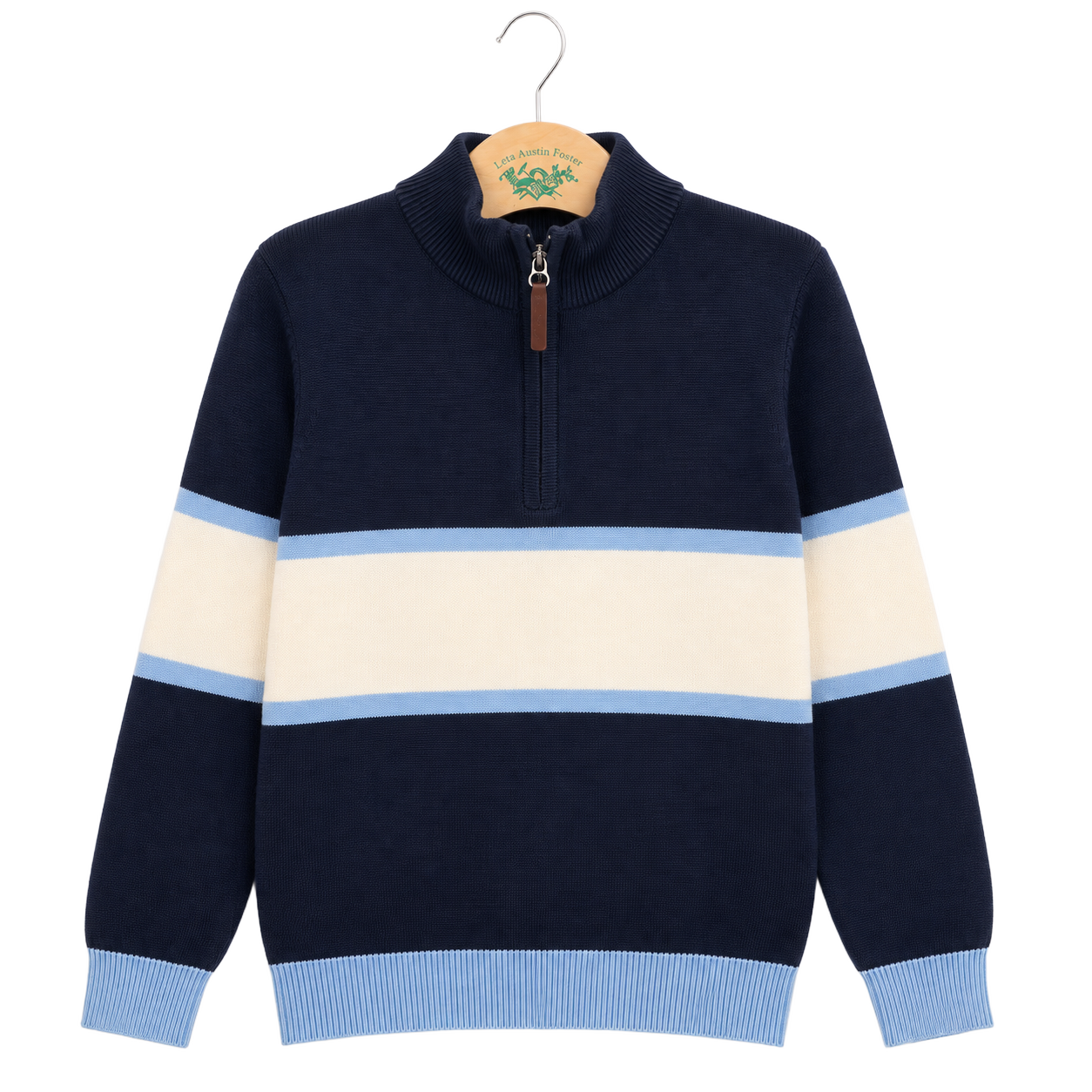 Rachel-Riley-Stripe-Half-Zip-Sweater