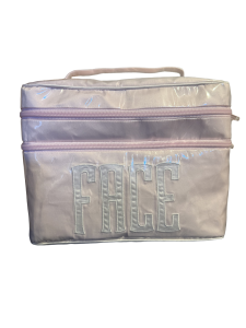 Walker Valentine Double Zip Walton Travel Cosmetic Case Light Pink/White FACE