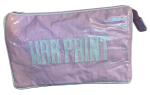 Walker Valentine Large Helen Cosmetic Case Lavender/Aqua WAR PAINT