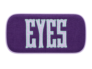 Walker Valentine Single Glasses Case - Purple/Lavender/Mint "EYES"