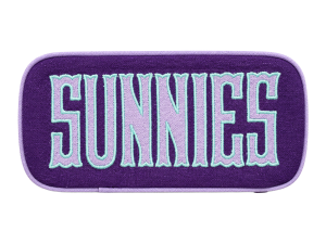 Walker Valentine Single Glasses Case - Purple/Lavender/Mint "SUNNIES"