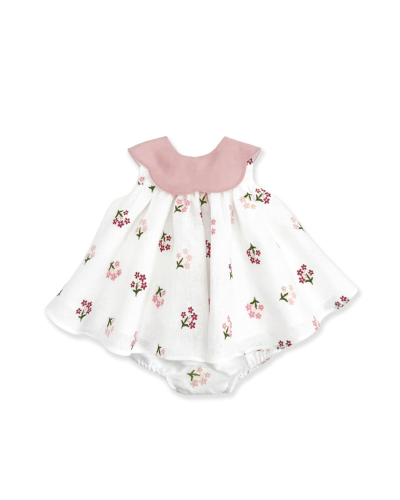 La Stupenderia Pink Floral Baby Dress